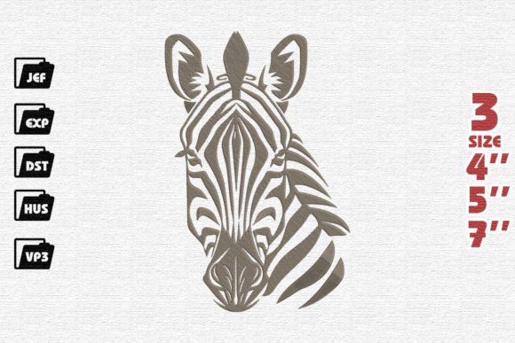 African Zebra Embroidery Design Review