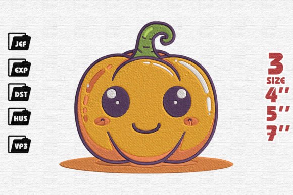 Cute Halloween Pumpkin Embroidery Design Review