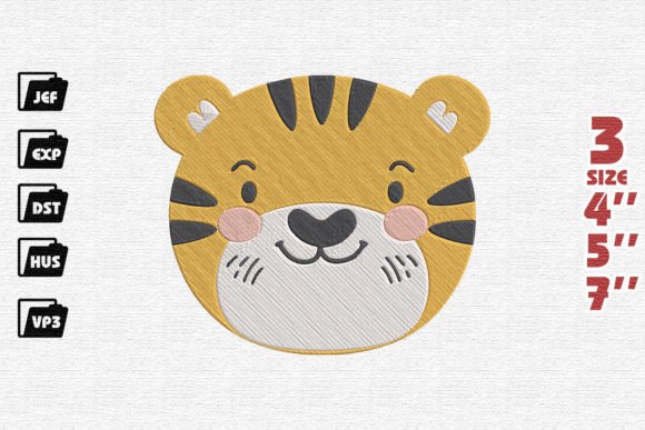 Cute Tiger Face Embroidery: A Business Review