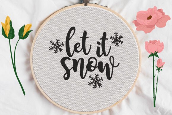 Let It Snow Christmas Embroidery Design Review