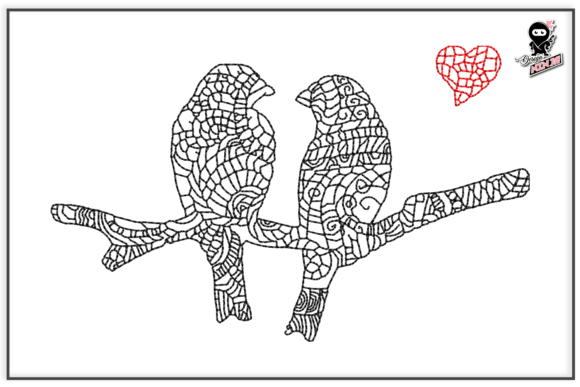 Review: Mandala Love Birds Embroidery, Valentine