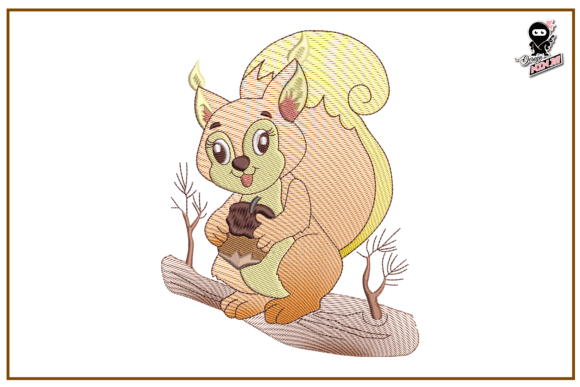 Squirrel Light Stitch Embroidery Design Review